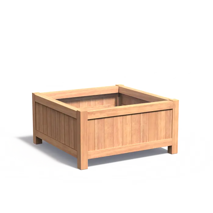 Plantenbak Hardhout Op Poten 120 x 120 x 60 cm