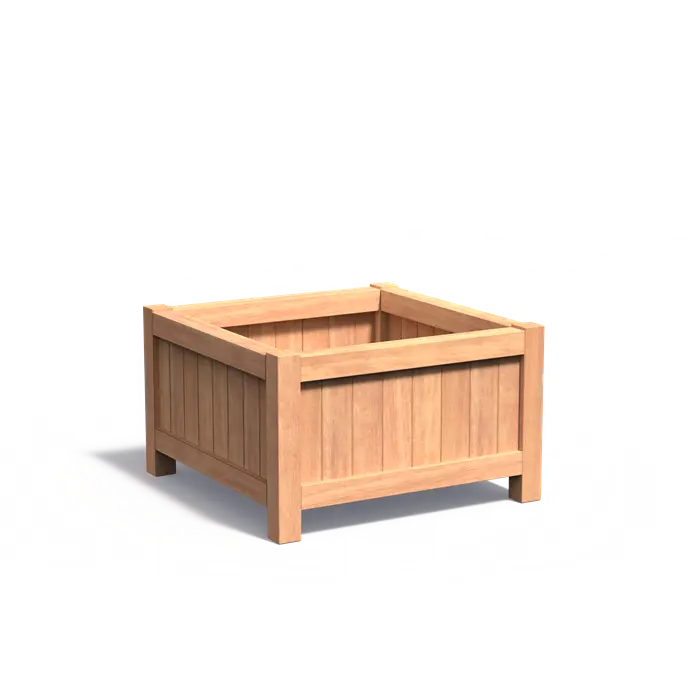 Plantenbak Hardhout Op Poten 100 x 100 x 60 cm
