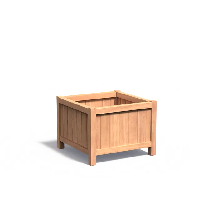 Plantenbak Hardhout Op Poten 80 x 80 x 60 cm