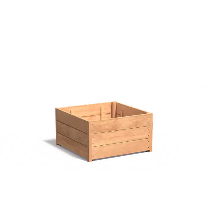 Plantenbak Hardhout 80 x 80 x 43.5 cm