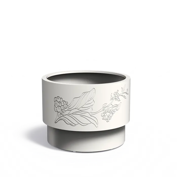 Aluminium Plantenbak Rond 100 x 75 cm