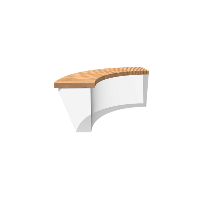 Zitting Keerwand Hardhout 1000 x 1000 x 72 mm - Rechte zitting | Border Zitje