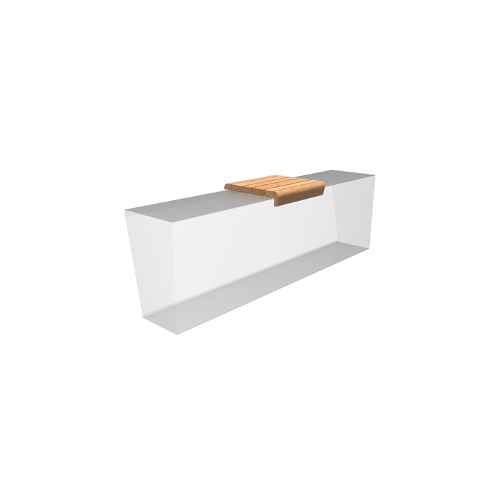 Zitting Keerwand Hardhout 500 x 500 x 46 mm - Afgeronde zitting | Border Zitje