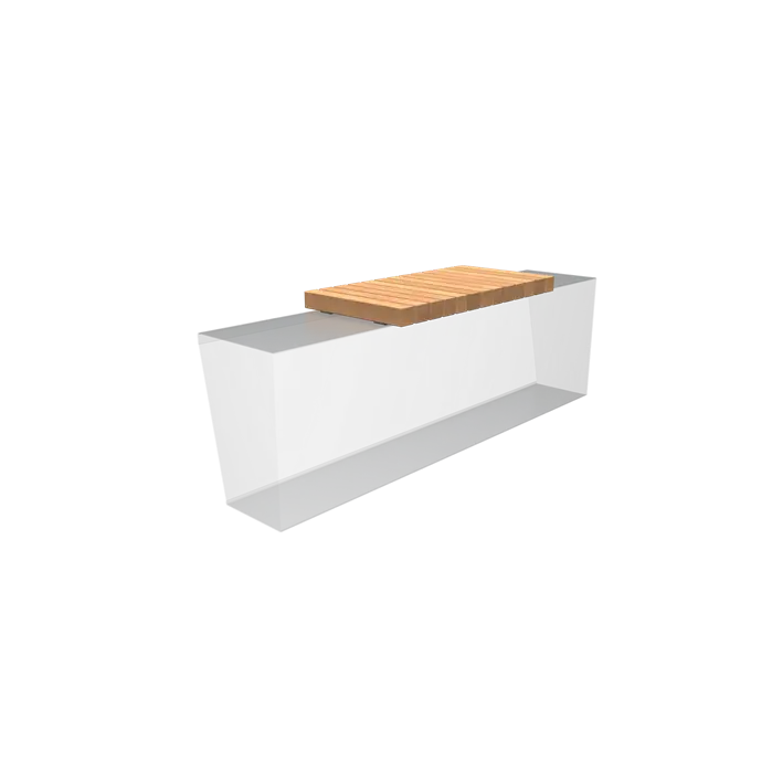 Zitting Keerwand Hardhout 989 x 500 x 72 mm - Rechte zitting | Border Zitje