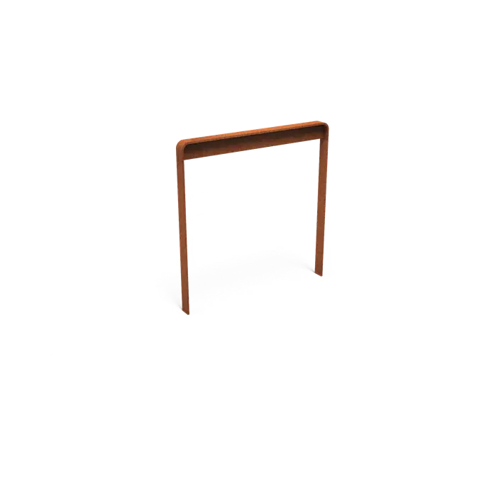 Cortenstaal Fietsaanleunbeugel 1040 x 150 x 1056 mm - Fietsnietje