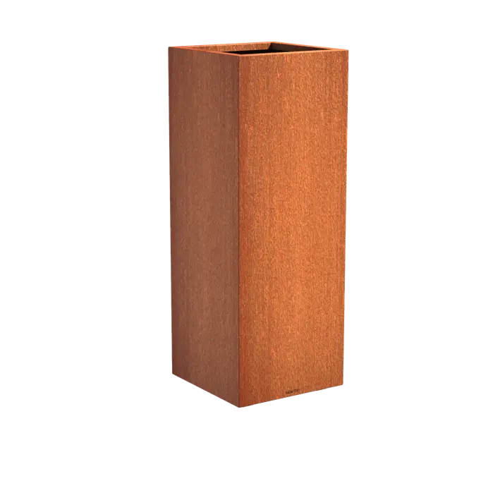 Cortenstaal Plantenbak 37 x 37 x 100 cm