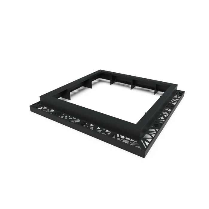 Boomspiegel Aluminium Vierkant 1490 mm