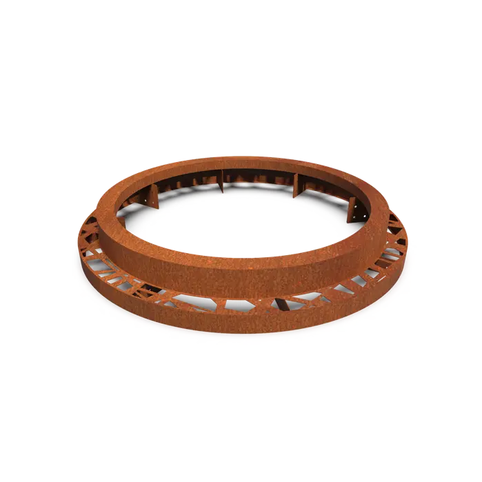 Cortenstaal Boomspiegel Rond 1490 x 250 mm