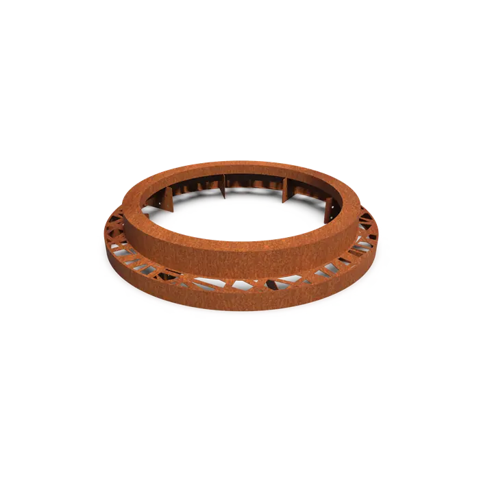 Cortenstaal Boomspiegel Rond 1200 x 250 mm