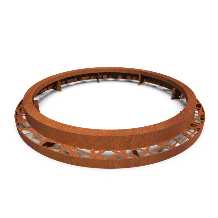 Cortenstaal Boomspiegel Rond 1950 x 250 mm