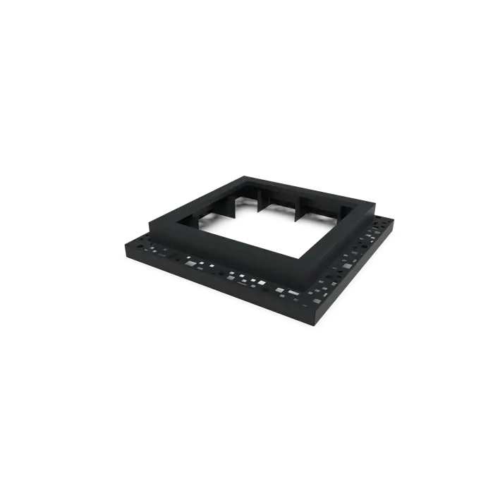 Boomspiegel Aluminium Vierkant 980 mm