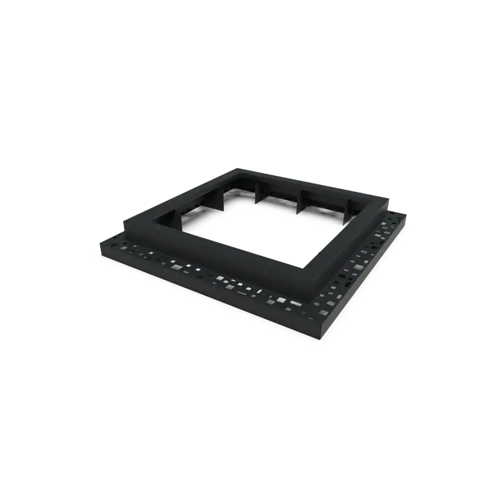 Boomspiegel Aluminium Vierkant 1200 mm