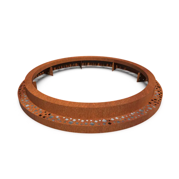 Cortenstaal Boomspiegel Rond 1800 x 250 mm