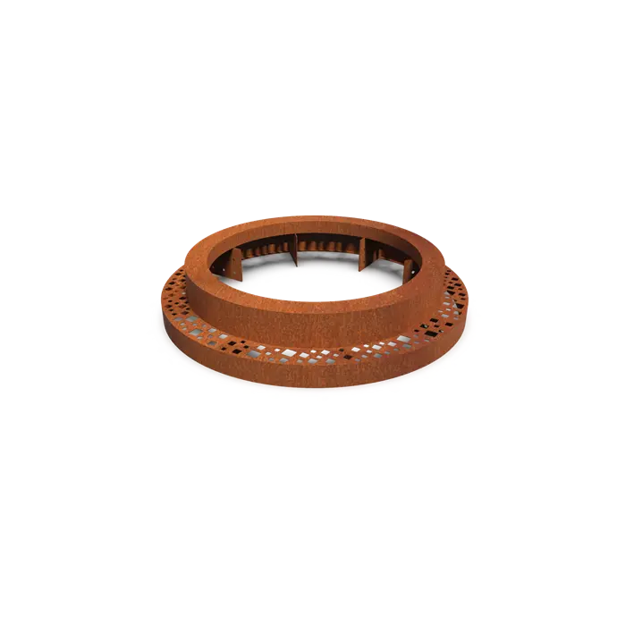 Cortenstaal Boomspiegel Rond 980 x 250 mm