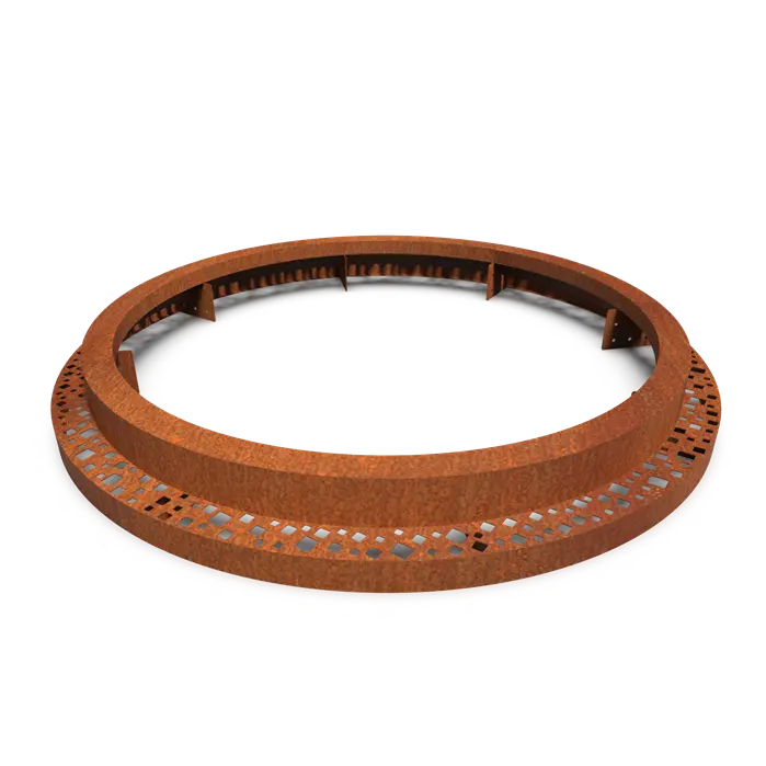 Cortenstaal Boomspiegel Rond 1950 x 250 mm