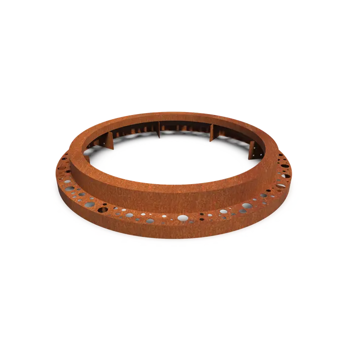 Cortenstaal Boomspiegel Rond 1490 x 250 mm