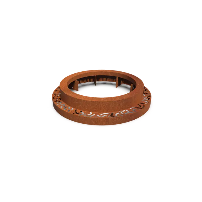 Cortenstaal Boomspiegel Rond 980 x 250 mm