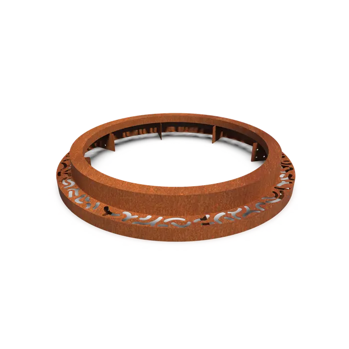 Cortenstaal Boomspiegel Rond 1490 x 250 mm
