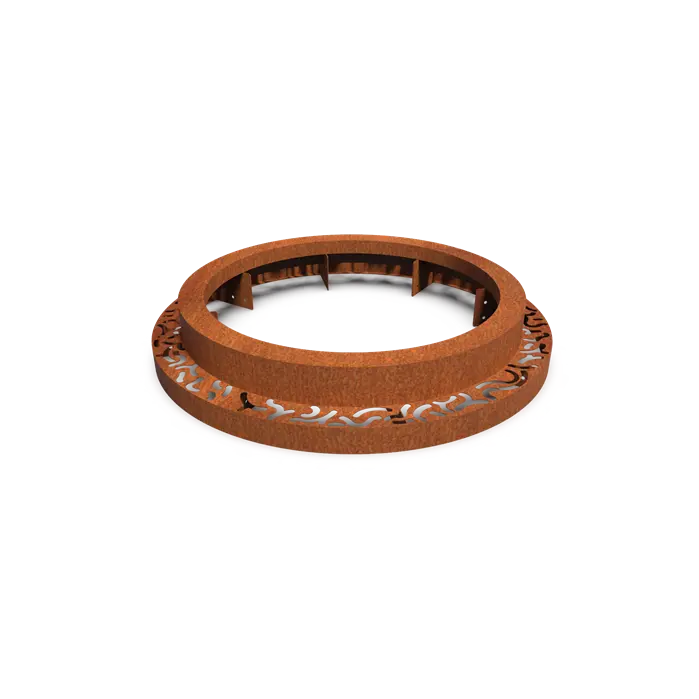Cortenstaal Boomspiegel Rond 1200 x 250 mm