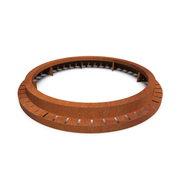 Cortenstaal Boomspiegel Rond 1800 x 250 mm