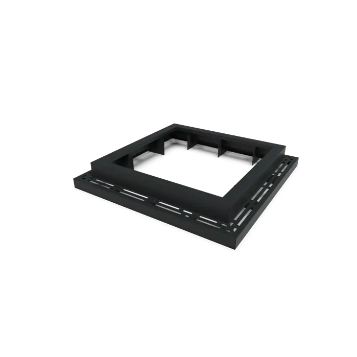 Boomspiegel Aluminium Vierkant 1200 mm