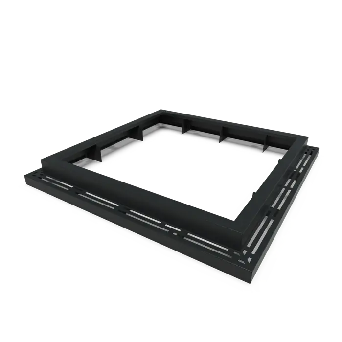 Boomspiegel Aluminium Vierkant 1800 mm