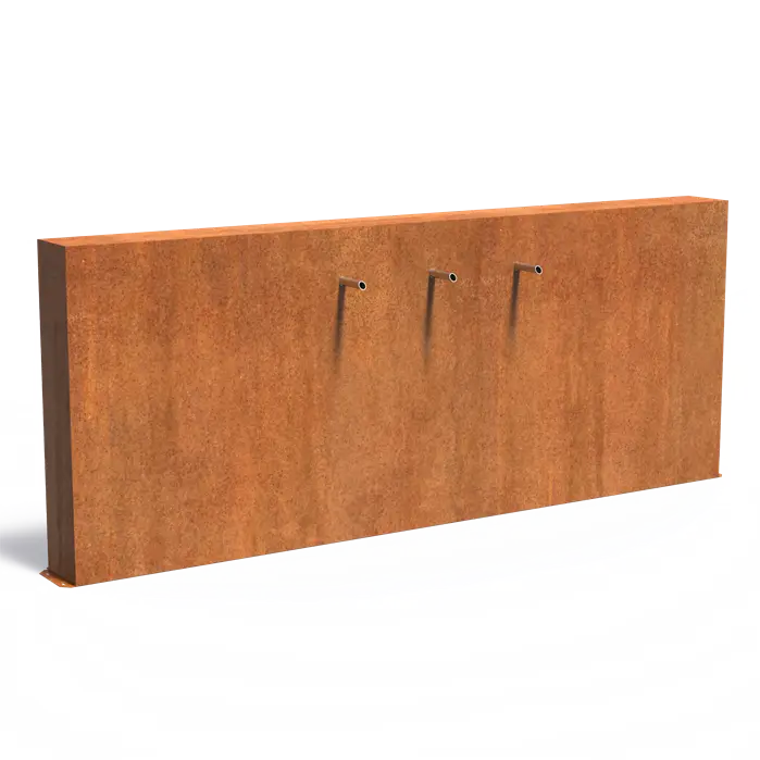 Cortenstaal Waterval 300 x 25 x 120 cm - Vijvermuur