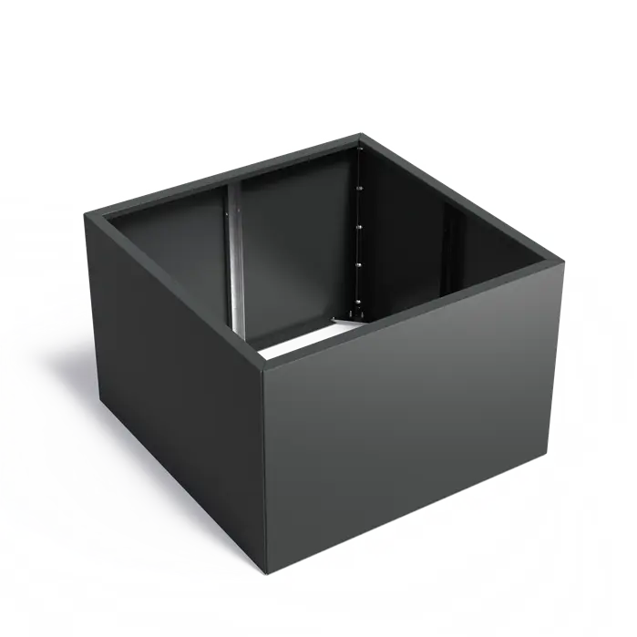 Stalen Plantenbak 120 x 120 x 80 cm - Gecoat