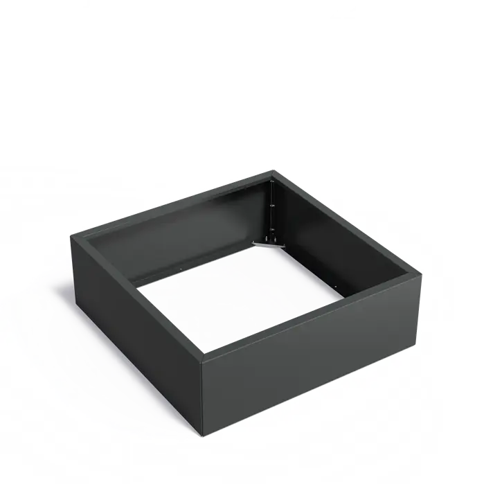 Stalen Plantenbak 120 x 120 x 40 cm - Gecoat