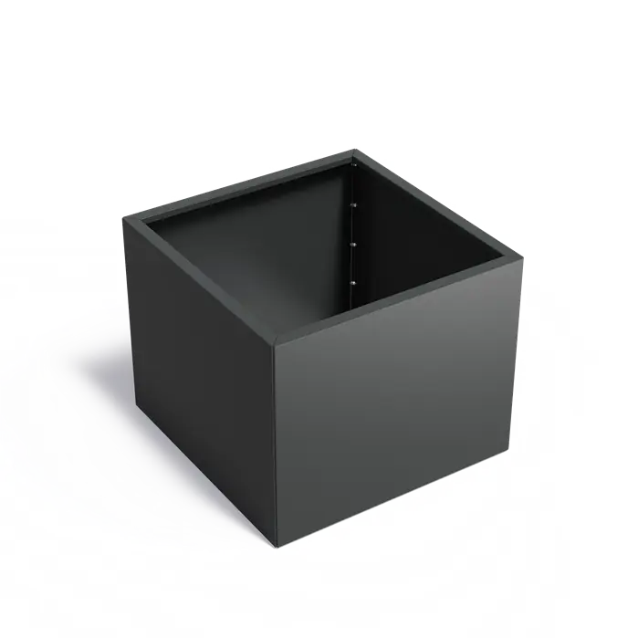 Stalen Plantenbak 100 x 100 x 80 cm - Gecoat