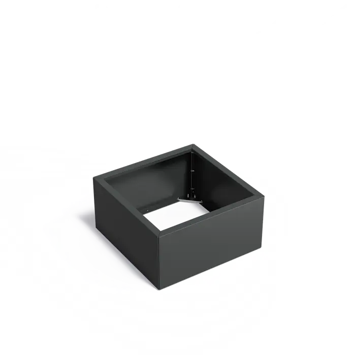 Stalen Plantenbak 80 x 80 x 40 cm - Gecoat