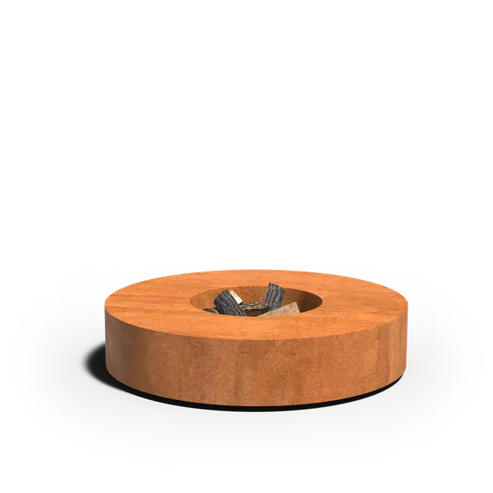 Vuurtafel Cortenstaal Rond 125 x 28 cm