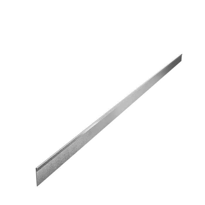 Stalen Borderrand - 2300x2x70 mm - Geplette Bovenrand - 5x