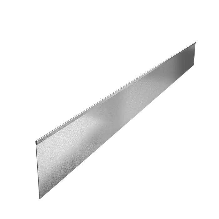 Stalen Borderrand - 2300x2x200 mm - Geplette Bovenrand - 5x