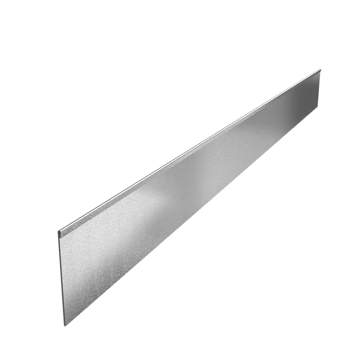 Stalen Borderrand - 2300x3x200 mm - Geplette Bovenrand - 5x