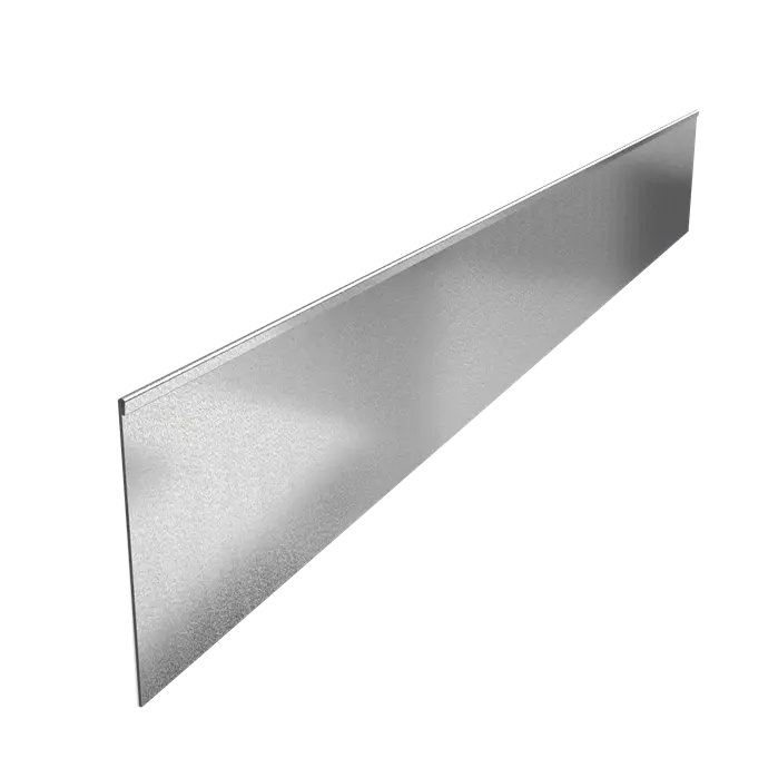 Stalen Borderrand - 2300x3x290 mm - Geplette Bovenrand - 5x