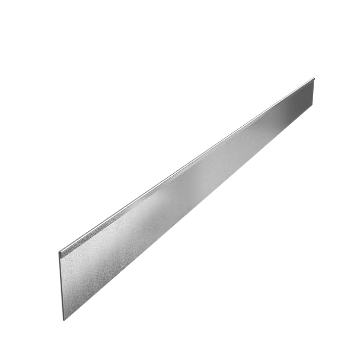 Stalen Borderrand - 2300x3x150 mm - Geplette Bovenrand - 5x