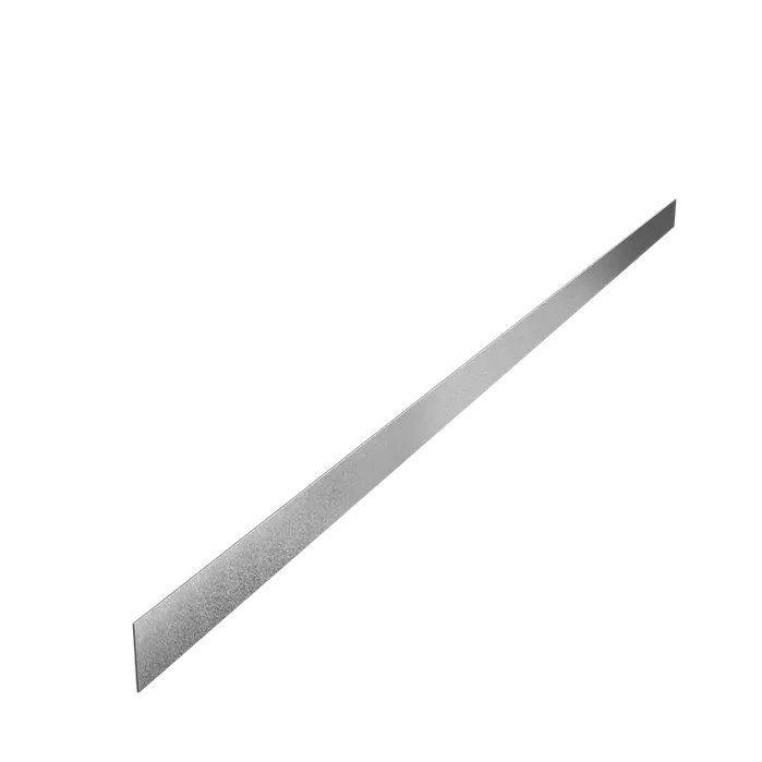 Stalen Borderrand - 2300x2x70 mm - Rechte Bovenrand - 5x