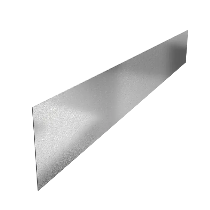 Stalen Borderrand - 2300x2x290 mm - Rechte Bovenrand - 5x