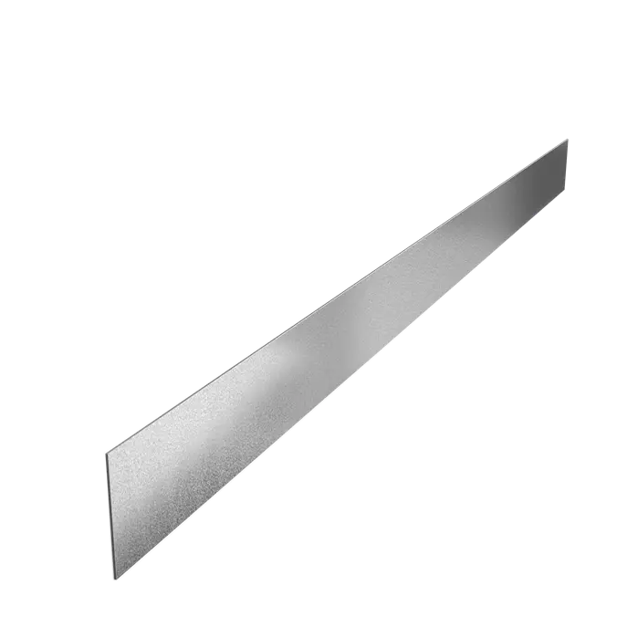 Stalen Borderrand - 2300x3x150 mm - Rechte Bovenrand - 5x