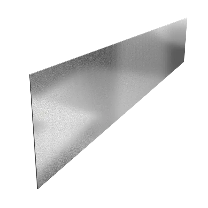 Stalen Borderrand - 2300x3x390 mm - Rechte Bovenrand - 5x