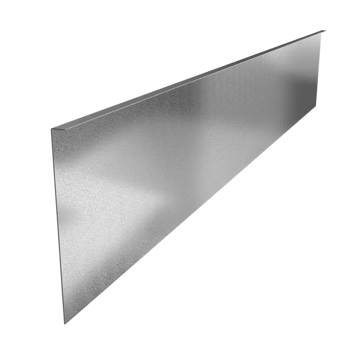 Stalen Borderrand - 2300x2x390 mm - Gezette Bovenrand - 5x