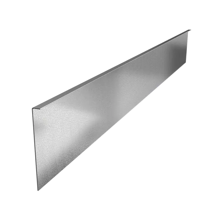 Stalen Borderrand - 2300x3x290 mm - Gezette Bovenrand - 5x