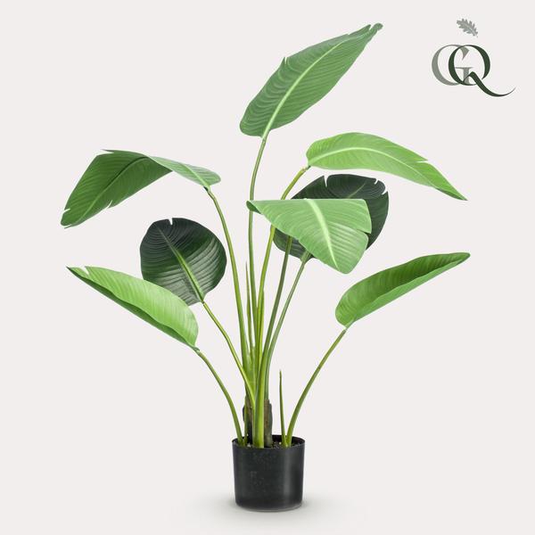 Kunstplant - Strelitzia nicolai - Paradijsvogelbloem - ↕120cm - Ø15cm