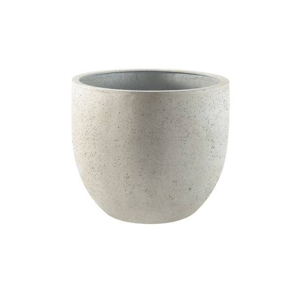 Pot Grigio New Egg Antique White - D65 x H54 - Luca Lifestyle | Betonlook Plantenbak