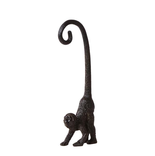Kolibri Home | Ornament - Decoratie beeld Monkey long tail - Black