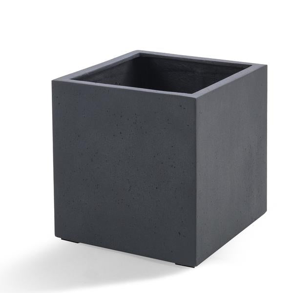 Pot Grigio Cube Antraciet - D40 x H40 - Luca Lifestyle | Betonlook Plantenbak