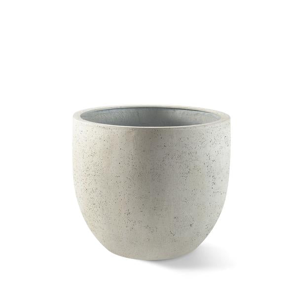 Pot Grigio New Egg Antique White - D36 x H31 - Luca Lifestyle | Betonlook Plantenbak