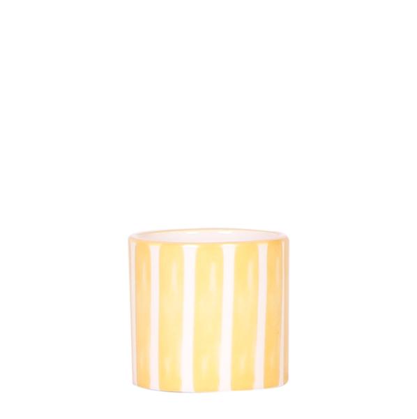 Kolibri Home | Painted stripe - Yellow - Ø6cm