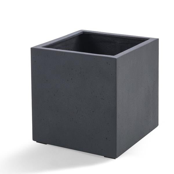 Pot Grigio Cube Antraciet - D60 x H60 - Luca Lifestyle | Betonlook Plantenbak